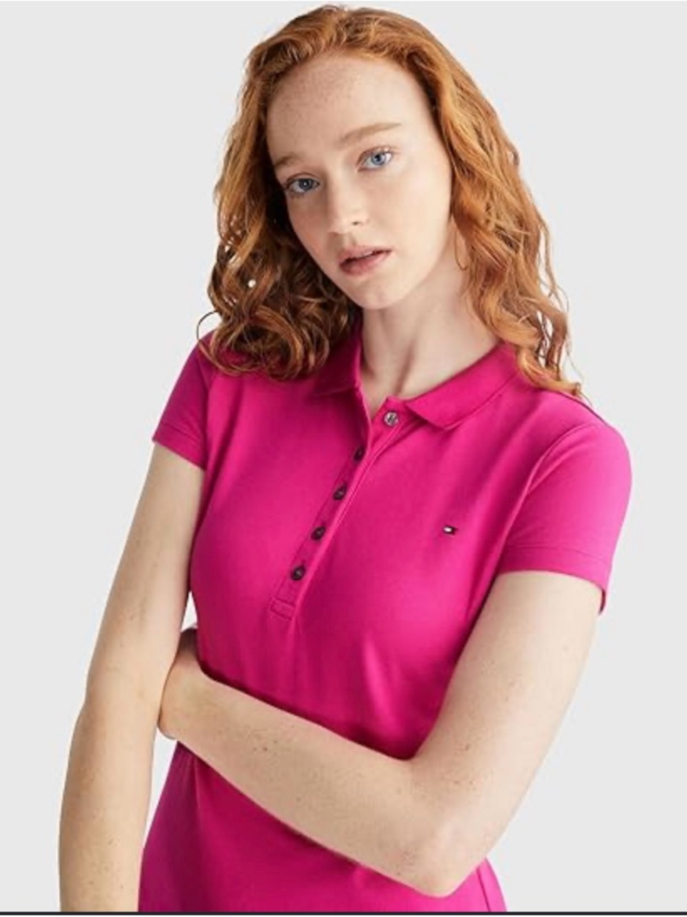 Tommy Hilfiger Hot Pink Polo Shirt size S